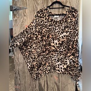 Super Soft Cherish Brown and Black Oversized Tunic